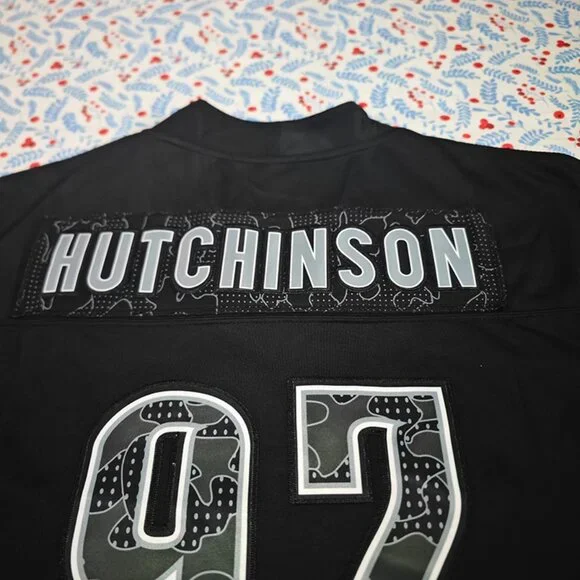 NFL HUTCHINSON black jersey No. 97